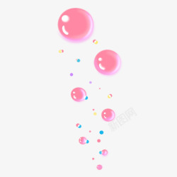 卡通漂浮气球气泡素材