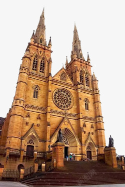 着名建筑物澳洲褐色教堂高清图片