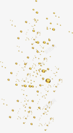 金色中秋金色水滴漂浮液体中秋高清图片