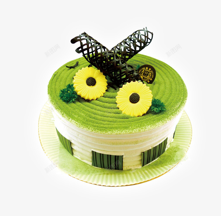 绿色房子蛋糕png免抠素材_新图网 https://ixintu.com 创意房子蛋糕 绿色的蛋糕 香草味蛋糕