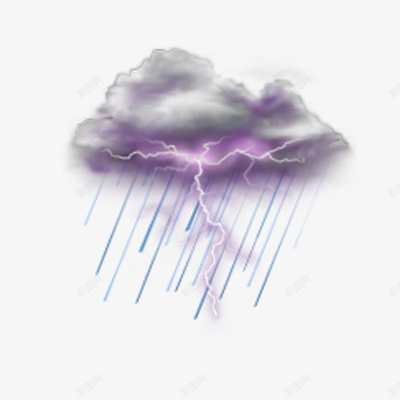 雷阵雨图案png免抠素材_新图网 https://ixintu.com 云朵 打雷下雨 电闪雷鸣 简约 闪电