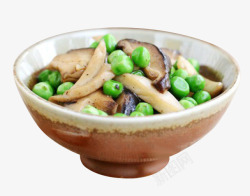杂菇炒牛肉杂菇炒豌豆高清图片