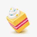 盒子蛋糕甜蜜的cubesicons图标图标