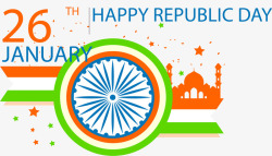 印度国庆日印度独立日海报矢量图高清图片