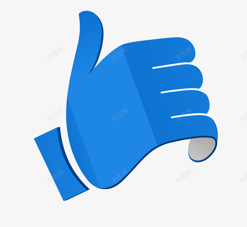 3D手势图标png_新图网 https://ixintu.com 3D 3D手势 大拇指 弯曲的手指 很棒 手势