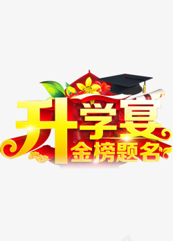 升学宴背景大气升学宴立体艺术字高清图片