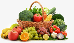 一篮子一篮子蔬菜水果集合主题高清图片