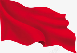 布艺装饰素材红色旗子高清图片