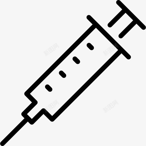 注射器图标png_新图网 https://ixintu.com 医疗 疫苗注射 美容医院