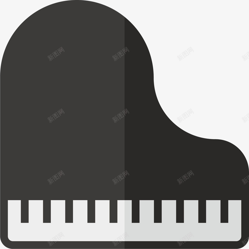 音乐器材钢琴矢量图图标ai_新图网 https://ixintu.com 乐器 创意 旋律 演奏 设计 音乐 音乐器材 矢量图