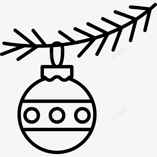 圣诞球图标png_新图网 https://ixintu.com 玩具 装饰 装饰分公司 装饰品