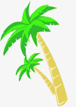 夏日海报植物卡通沙滩椰子树png免抠素材_新图网 https://ixintu.com 卡通 夏日 植物 椰子树 沙滩 海报