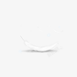 白色立体漂浮装饰羽毛高清图片