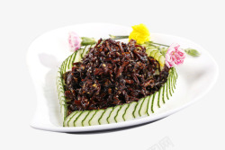 宫爆鸡菇菌中式餐食酱香鸡枞菌高清图片
