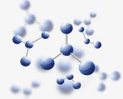 科学医疗标创意合成现代科学分子高清图片