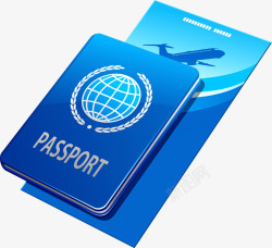 国外护照护照机票高清图片