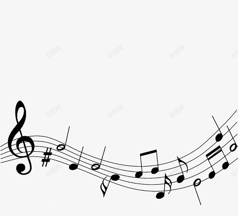 音符png免抠素材_新图网 https://ixintu.com 二分音符 八分音符 谱号 跳舞的音符 音乐笔记 音符 音符分割线 音符花边 飞扬的音符 高音符