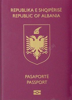 红色护照素材