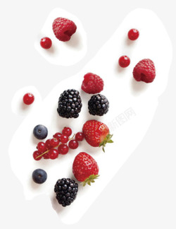 野果免扣元素覆盘子野果新鲜草莓高清图片