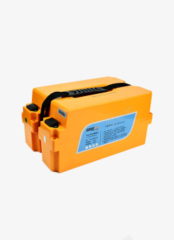 黄色超威充电锂电池素材