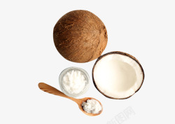 天然椰子天然鲜榨椰子油高清图片