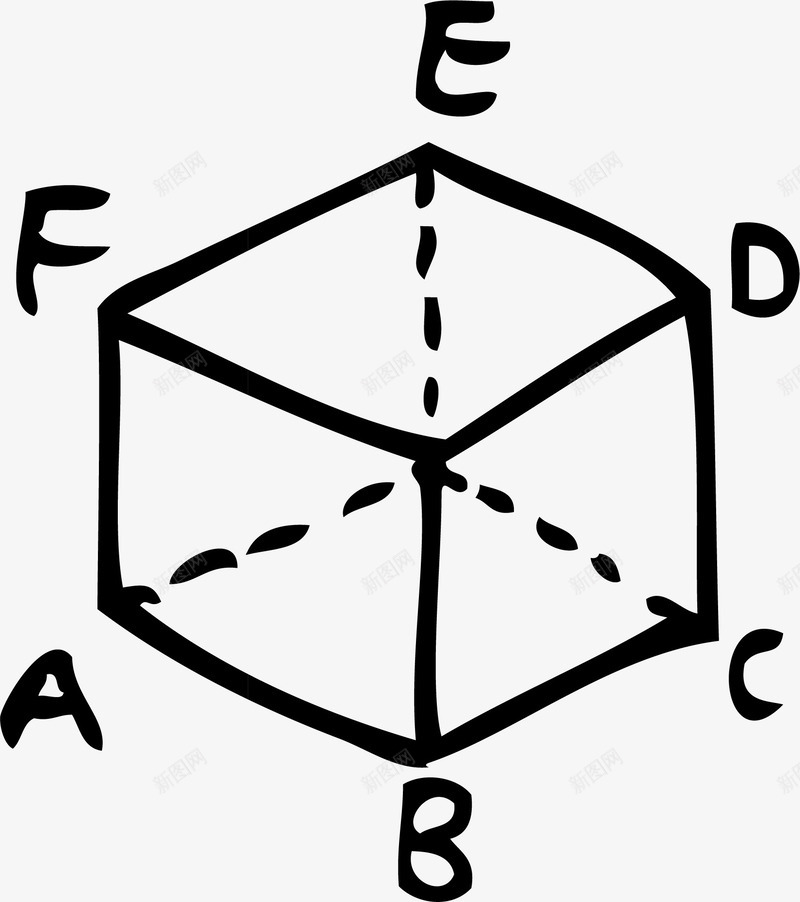 平面几何数学矢量图图标ai_新图网 https://ixintu.com 几何PNG 平面几何 插画风 数学 素描 矢量图