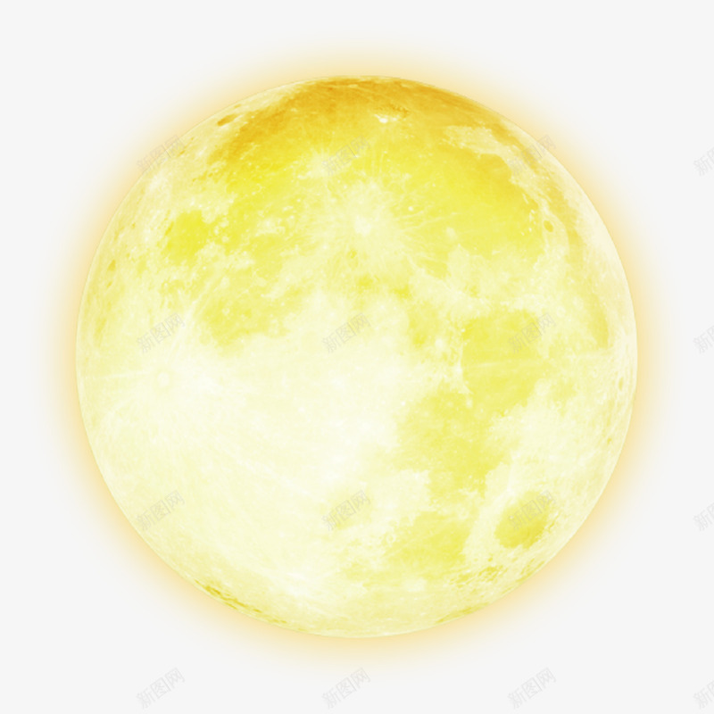 一轮明月png免抠素材_新图网 https://ixintu.com 中秋 中秋节 发光 圆月 明月 月亮 月球 满月