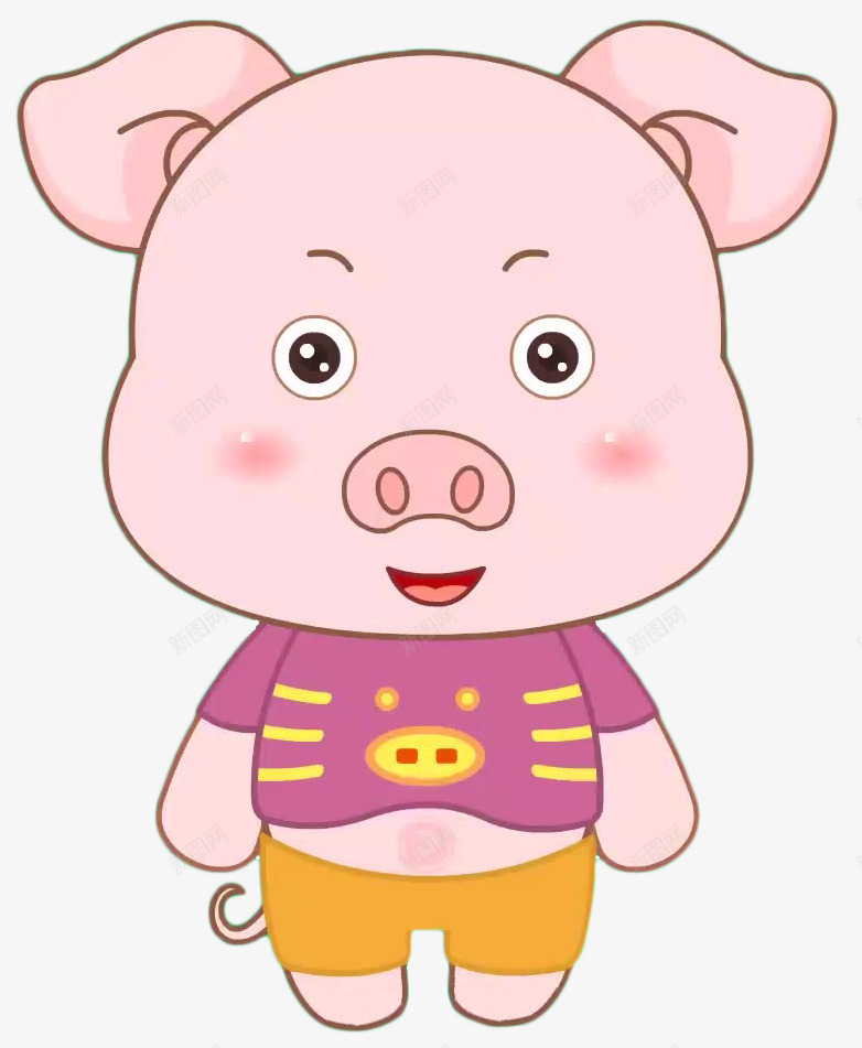 卡通小猪卡通猪png免抠素材_新图网 https://ixintu.com Q版猪 卡通 卡通猪 小猪 猪 生气的小猪
