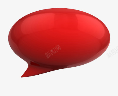 红色对话框png免抠素材_新图网 https://ixintu.com 微信 汽泡 聊天工具