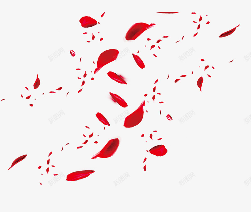 红色的花瓣psd免抠素材_新图网 https://ixintu.com 一堆花瓣 免抠 免抠图 红色 花 花朵 花瓣 飘落 鲜花