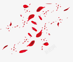 一堆花瓣红色的花瓣高清图片