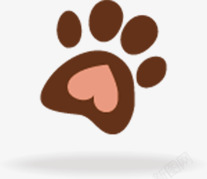 可爱的脚印卡通可爱狗熊脚印高清图片