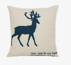 办公沙发设计小鹿枕头高清图片
