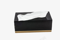 高档餐巾纸黑色高档包装的抽纸巾实物高清图片