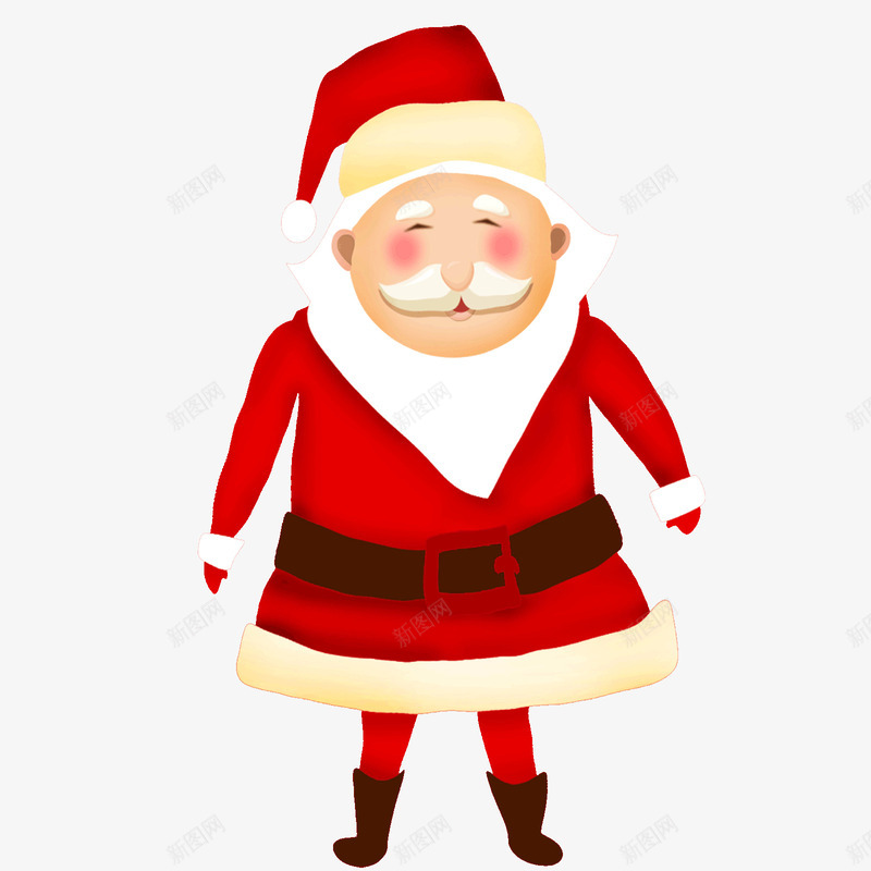 卡通圣诞老人元素png免抠素材_新图网 https://ixintu.com 卡通人物 圣诞素材 圣诞老人 圣诞装饰 素材图