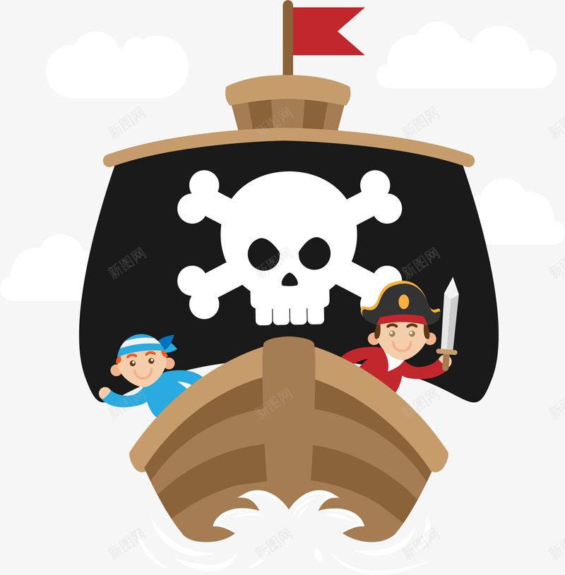 向着梦想出发png免抠素材_新图网 https://ixintu.com 出发 新征程新希望 海盗 海盗船 矢量素材