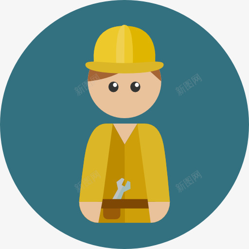 工人图标png_新图网 https://ixintu.com 人 工作 建筑行业和职位 职业 行业