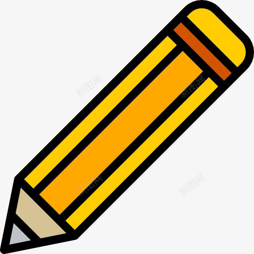 铅笔图标png_新图网 https://ixintu.com 写作 工具和用具 绘制 编辑 铅笔