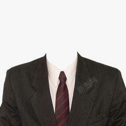 领带西服头像黑色质感装饰西服高清图片