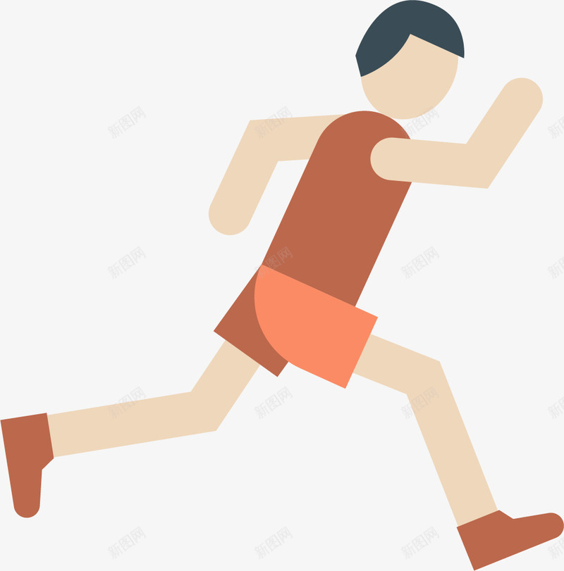 奋力跑步矢量图图标ai_新图网 https://ixintu.com 奋力 奔跑标识 跑步 跑步标志 跑步标识 运动 矢量图