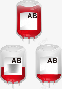 A型血AB型血液矢量图高清图片