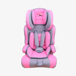 红色座椅粉红色车载婴儿椅高清图片