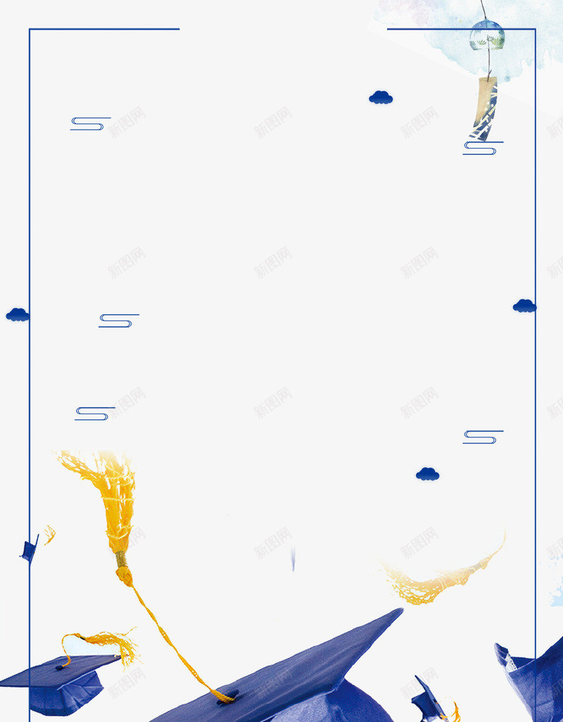 青春毕业季海报主题边框psd设计背景_新图网 https://ixintu.com goodbye 再见学校 我们毕业了 我们毕业啦 毕业了 毕业季 毕业贺卡 青春毕业季海报