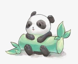 抱着竹子的熊猫png免抠素材_新图网 https://ixintu.com 卡通 可爱 大熊猫 手绘 竹子