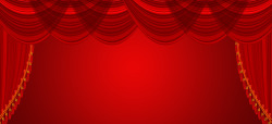 红色高贵舞台幕布素材