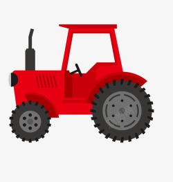 红色四轮农用拖拉机农用拖拉机高清图片