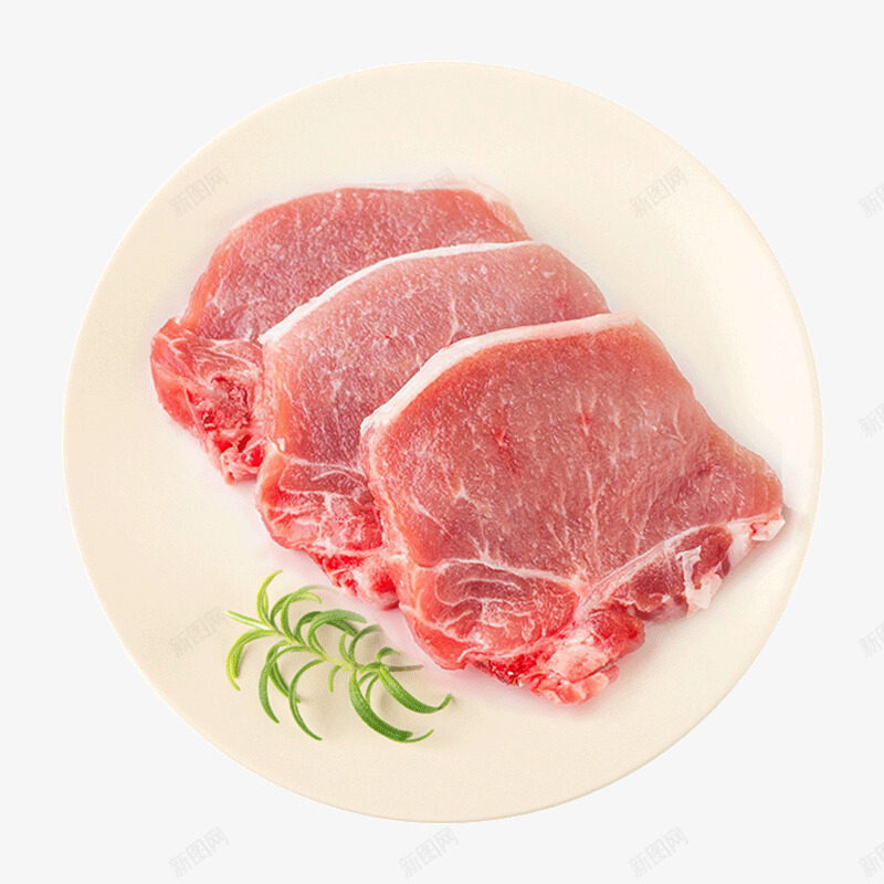 新鲜的黑猪猪肉排png免抠素材_新图网 https://ixintu.com 猪排 猪肉 肉 肉排