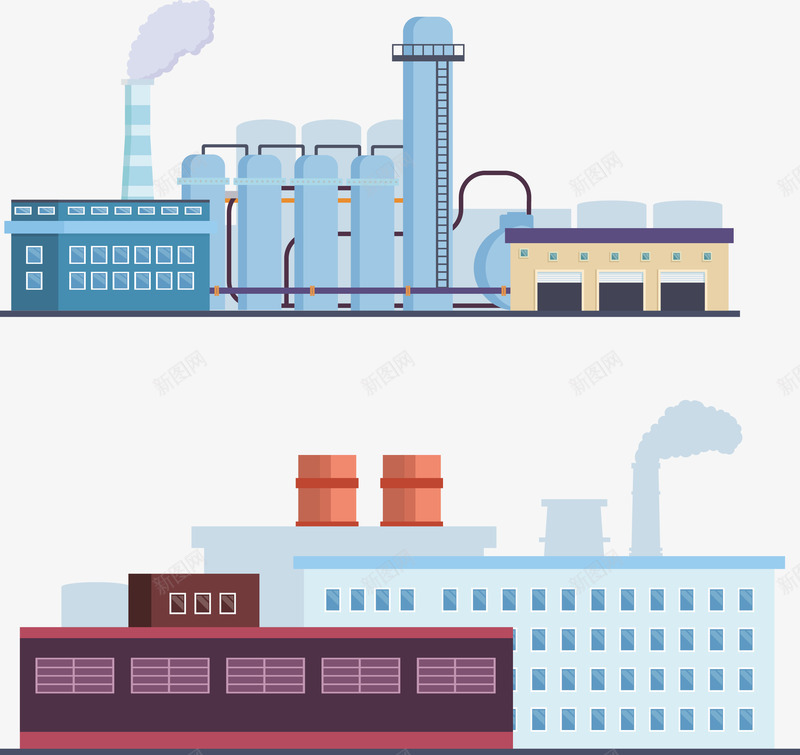 工业建筑房屋矢量图eps免抠素材_新图网 https://ixintu.com 工业 工业建筑 建筑 建筑PNG 房屋 房屋建筑 矢量图