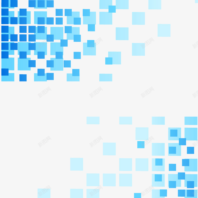 科技色块png免抠素材_新图网 https://ixintu.com 信息 数据 科技 科技感框 背景 蓝色