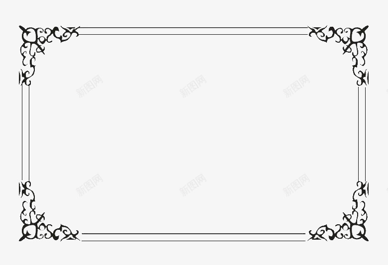 欧美风格边框psd免抠素材_新图网 https://ixintu.com 欧美风格 欧美风格边框 相框 简介边框 精美边框 素雅框 边框